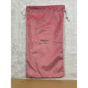 Stanley LoveShackFancy Pink Velvet Drawstring Pouch Bag for Tumbler